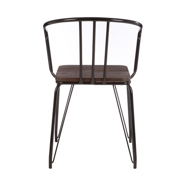 Черен/в естествен цвят трапезен стол от масивен бряст District – Premier Housewares-image-2
