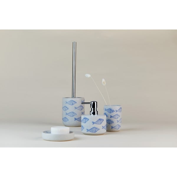 Керамичен сапунерник в бяло и синьо Aquamarin - Wenko-image-4