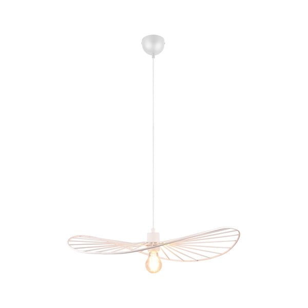 Бяло висящо осветително тяло ø 60 cm Chapeau - Reality-image-1