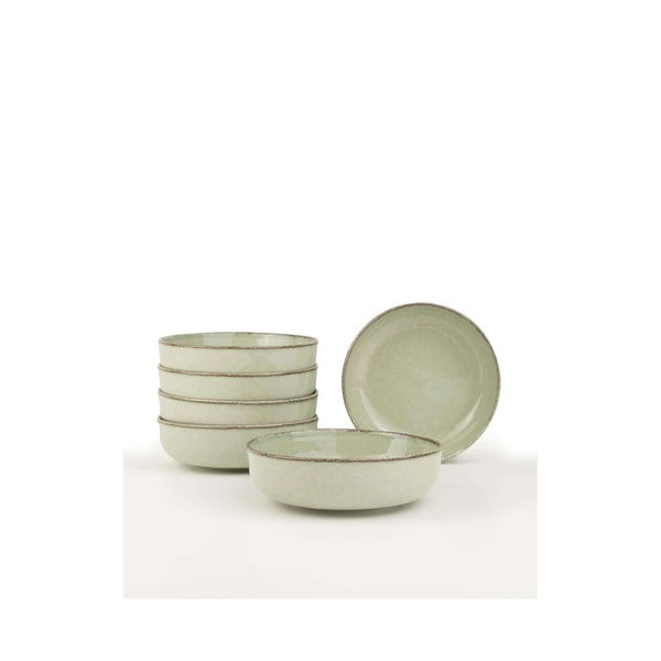 Светлозелени порцеланови купички в комплект от 6 бр. 75 ml – Hermia