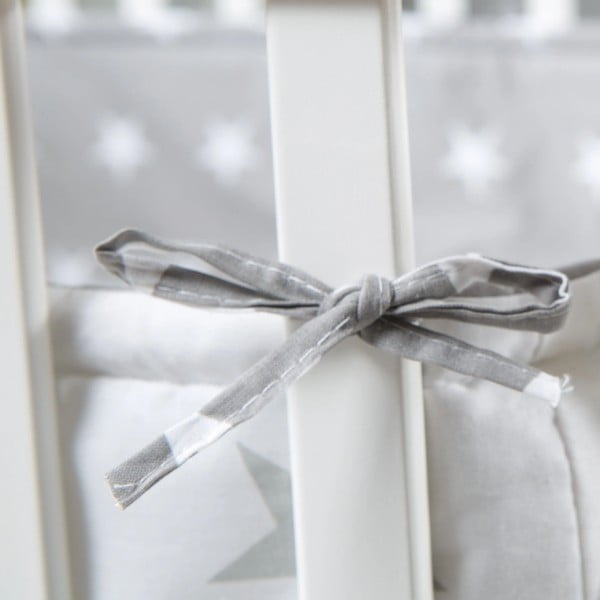 Бяла кошара за игра 100x100 cm Little stars - Roba-image-1