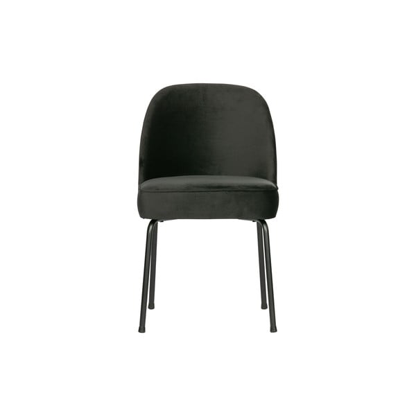 Черни кадифени трапезни столове в комплект от 2 броя Vogue - BePureHome