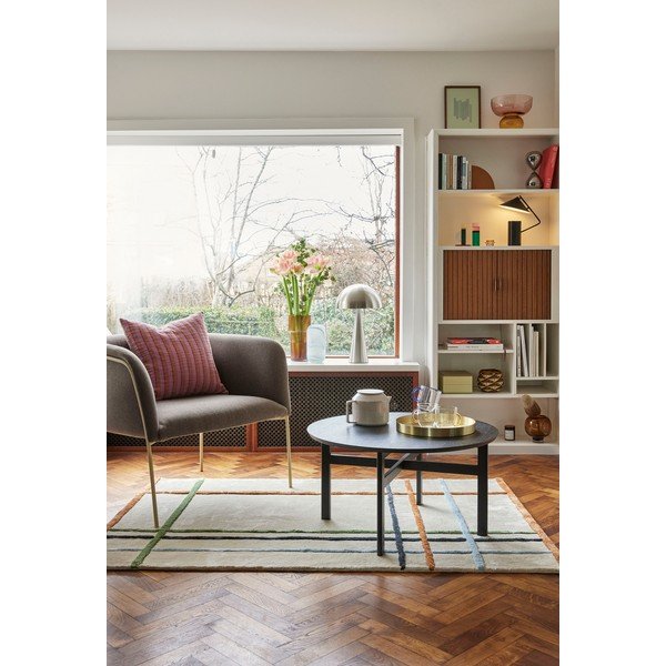 Бежов килим с памучна смес Ester, 120 x 180 cm - Hübsch-image-1