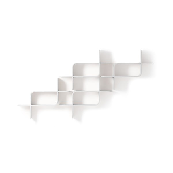 Бял двуетажен рафт от каучуково дърво 62 cm Montage - Umbra-image-2