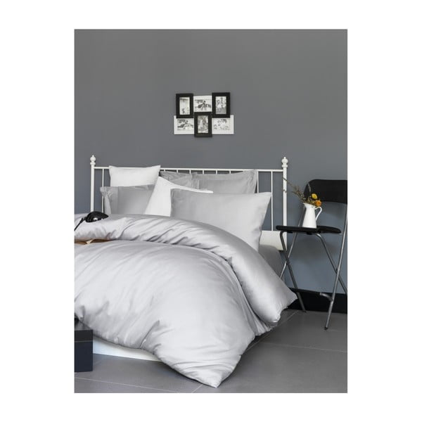 Двойно спално бельо от памучен сатен , 200 x 220 cm De Light - Mijolnir