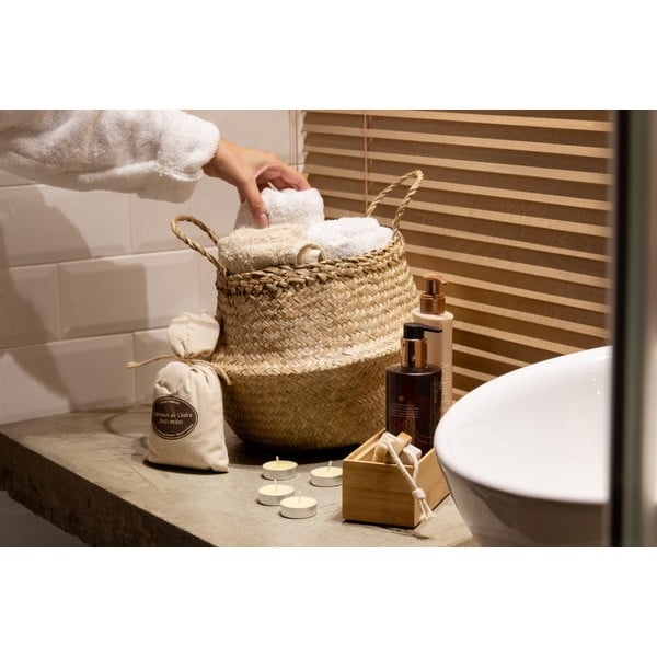 Кошница за съхранение от светла морска трева , ⌀ 27 cm - Compactor-image-1