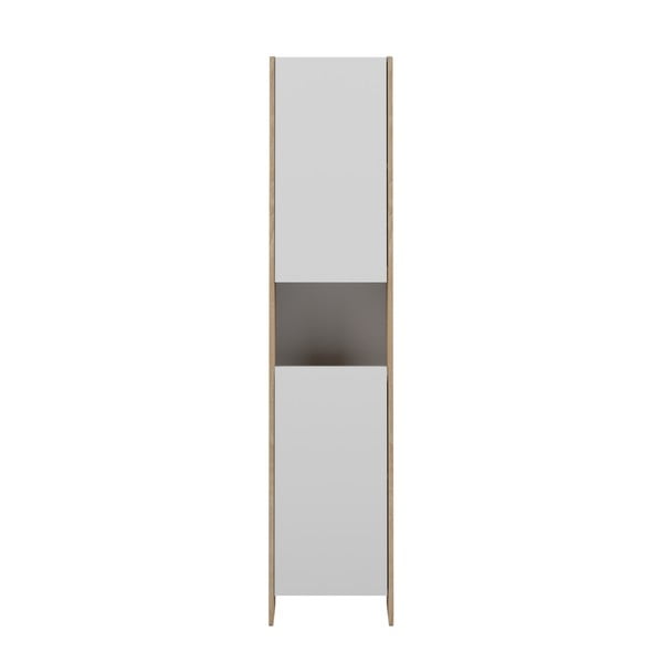 Бял висок шкаф за баня 38x180 cm Biarritz - TemaHome