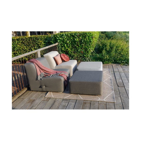 Сиво метално градинско кресло Kubbano – Exotan