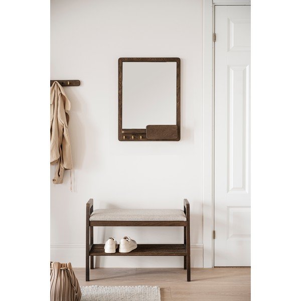 Огледало с дървена рамка 45x10 cm Inverness - Rowico-image-1