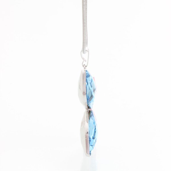 Колие с елементи Сваровски Синя пеперуда - Laura Bruni-image-1