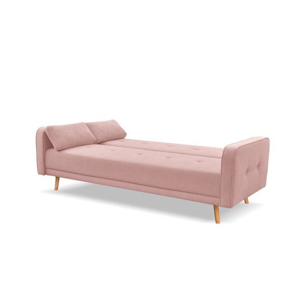 Růžová rozkládací pohovka Cosmopolitan Design Stuttgart, 212 cm-image-2