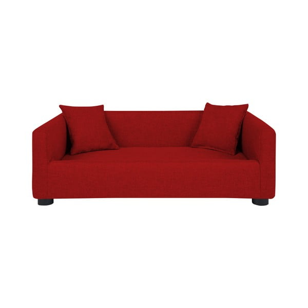 Червен диван за кучета с 2 декоративни възглавници Princess - Marendog