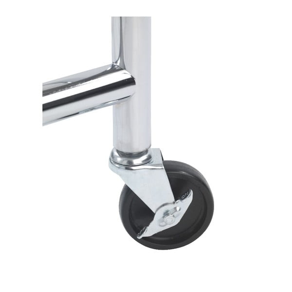 Метална стойка за дрехи на колелца сребърна Profi – Wenko-image-3