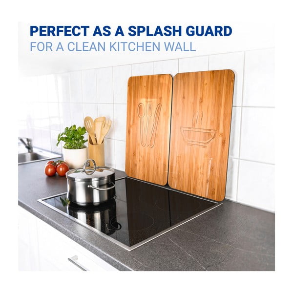 Комплект от 2 стъклени капака за печка , 52 x 30 cm Lunch - Wenko-image-4