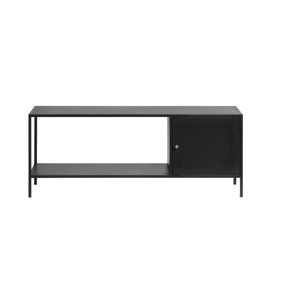 Черна метална етажерка 120x47 cm Malibu - Unique Furniture