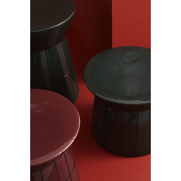 Бордо керамична кръгла масичка за кафе ø 38 cm Abbes – Bizzotto-image-4