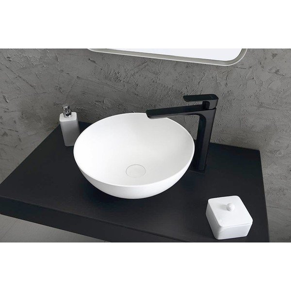 Матово-черна стояща батерия за мивка Spy – Sapho-image-2