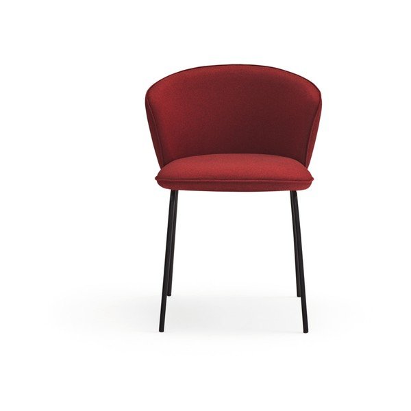 Червени тапицирани трапезни столове в комплект 2 бр. Add – Teulat-image-2