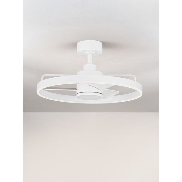 Бяло метално LED затъмняващо се осветително тяло за таван Lunair – Nova Luce-image-3