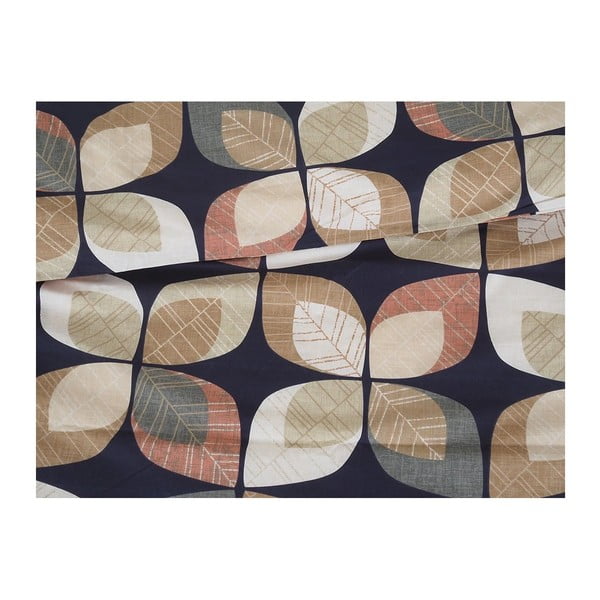 Кафяво единично  крепирано спално бельо 140x200 cm Autumn Leaf – B.E.S.-image-1