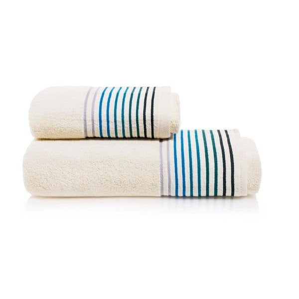 Set osušky a ručníku z bavlny Maison Carezza Linea