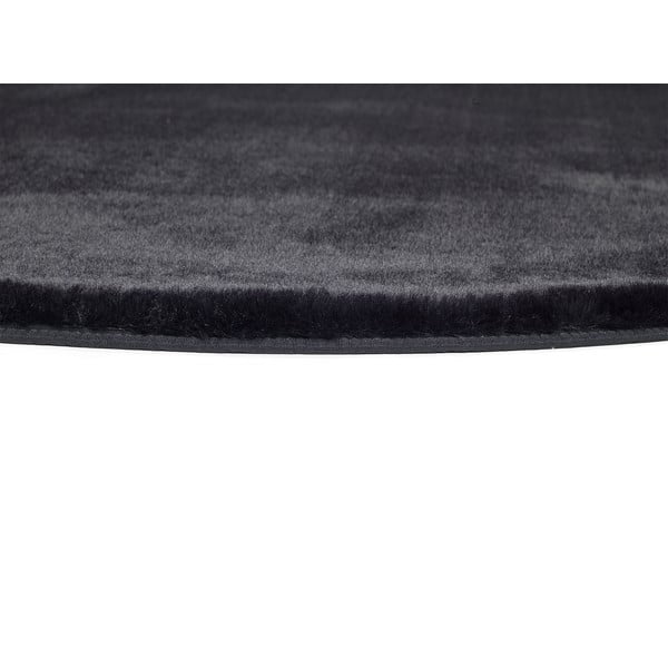 Черен килим Fox Liso, Ø 120 cm - Universal-image-2