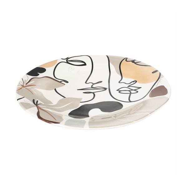 Керамична чиния за сервиране, ø 39 cm Face to Grey - VDE Tivoli 1996-image-1