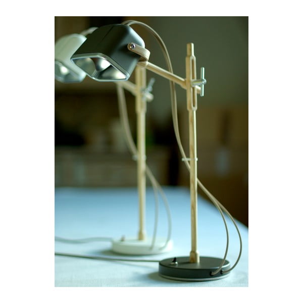 Stolní lampa Mob Wood, šedá-image-2