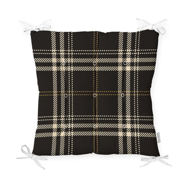 Възглавница за седалка на стол Flannel Black, 40 x 40 cm - Minimalist Cushion Covers