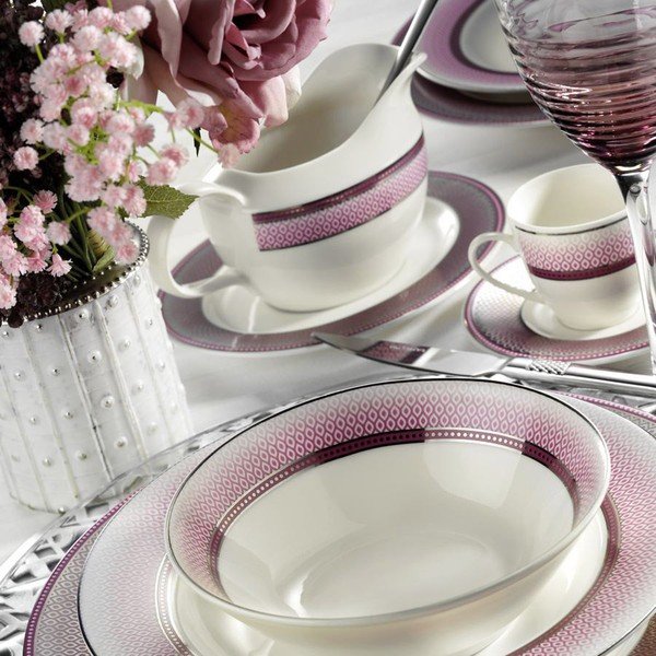 59dílná sada porcelánového nádobí Kutahya Rose-image-1