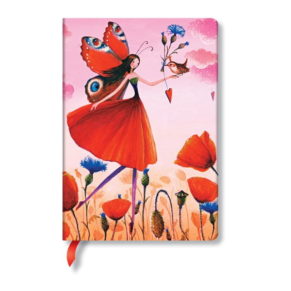 Zápisník s tvrdou vazbou Paperblanks Poppy, 12 x 17 cm