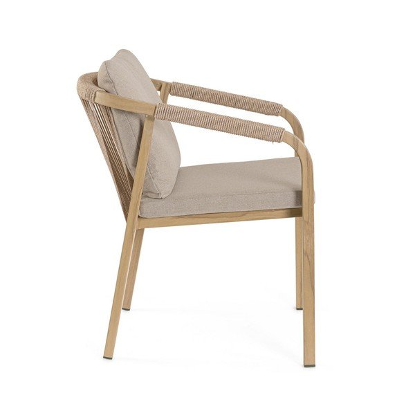 Градински стол метален в естествен цвят Kalimera – Bizzotto-image-3