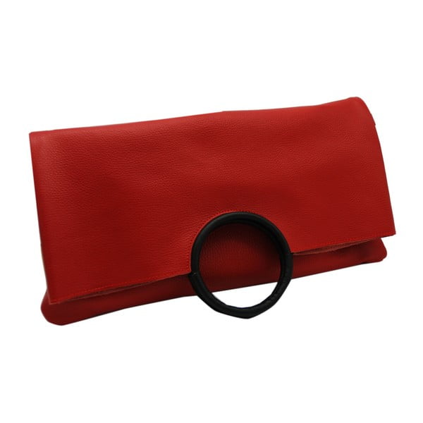 Тъмночервена чанта / портмоне от естествена кожа Kalso - Andrea Cardone