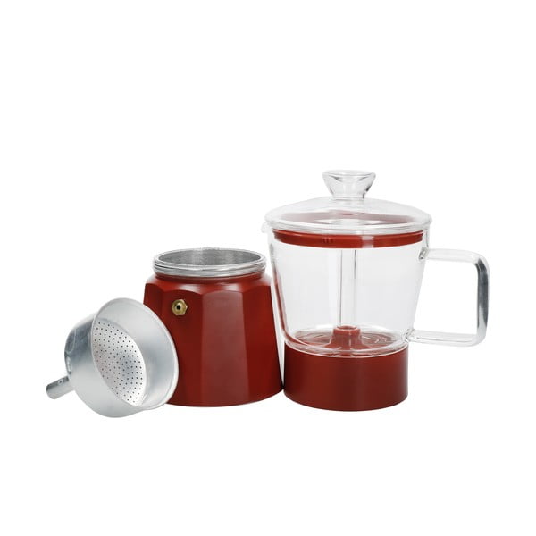 Червен чайник от неръждаема стомана за мока 0,29 л La Cafetiere Verona - Kitchen Craft