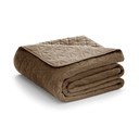 Светлокафяво капитонирано покривало за легло 220x240 cm Laila – AmeliaHome