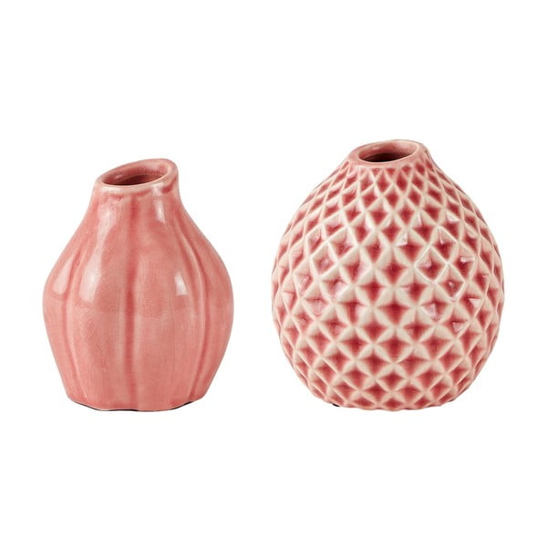 Комплект от 2 розови керамични вази - Villa Collection