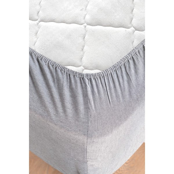 Черно и сиво памучно спално бельо за единично легло/разширено спално бельо с чаршаф 160x220 cm - Mila Home-image-4