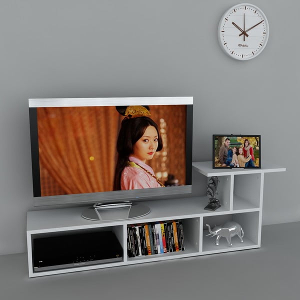 Stolek na televizi Sedrus White, 29,5x140x45,5 cm
