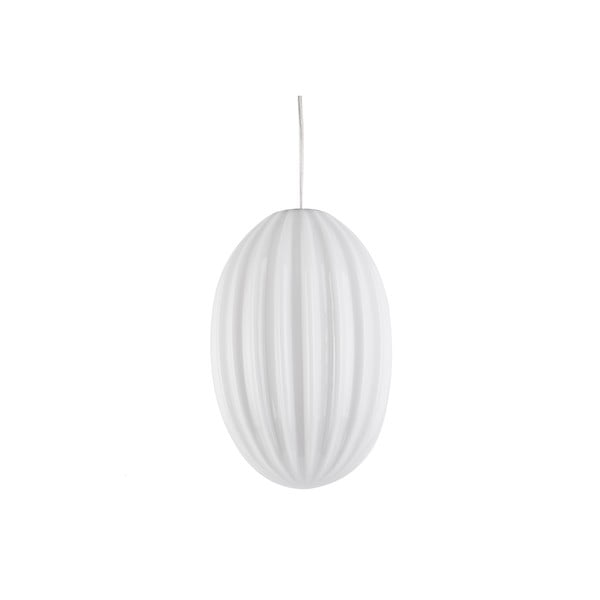 Висяща лампа от бяло стъкло, ø 20 cm Smart - Leitmotiv