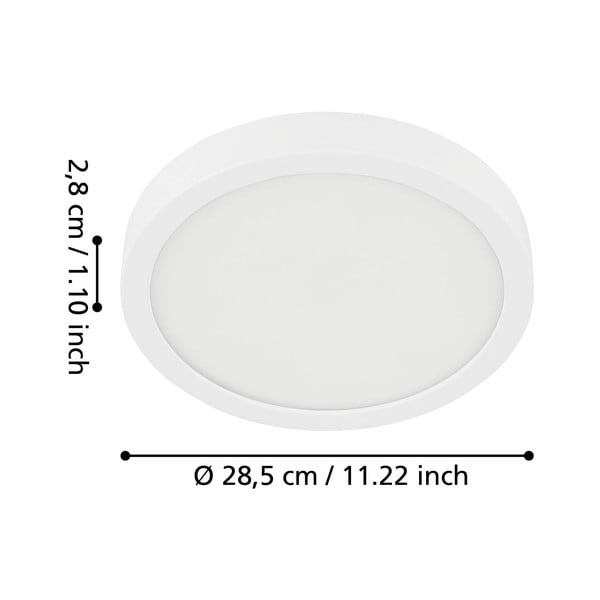 Бяло LED осветително тяло за таван FUEVA 5 – EGLO-image-3