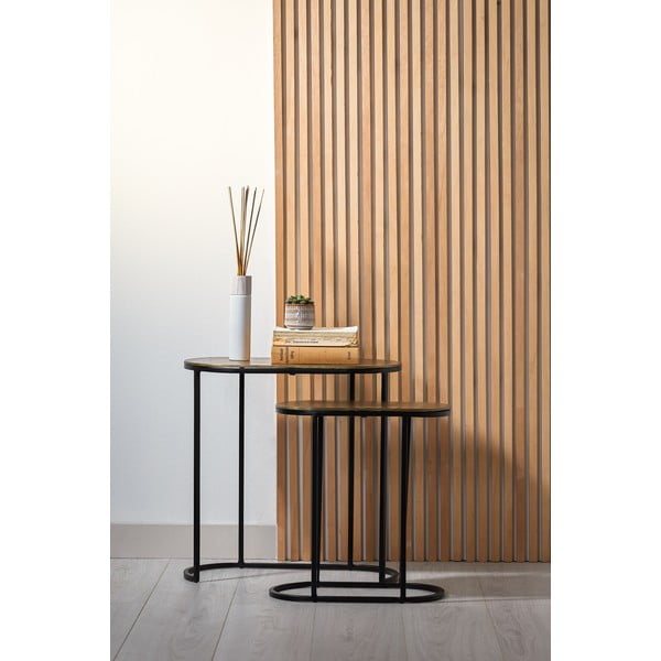 Метални странични масички в комплект от 2 бр. 26x53 cm Bocov – Light & Living-image-1