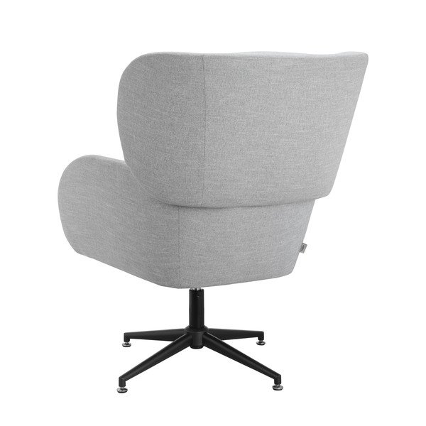 Светлосиво кадифено кресло Vanessa – Støraa-image-4