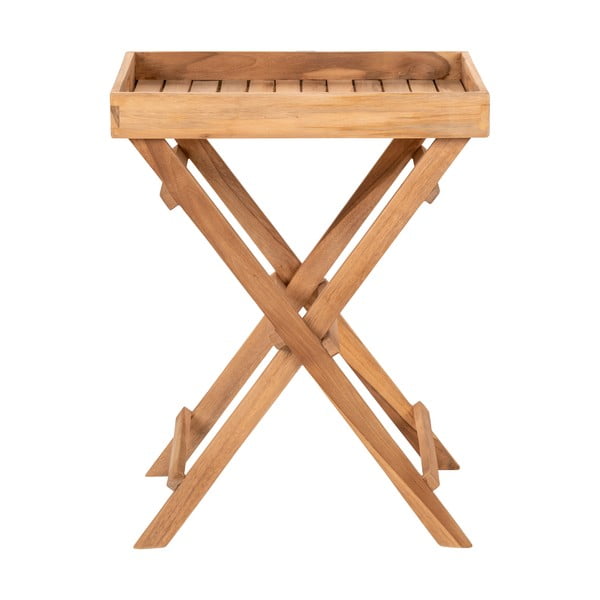 Градинска маса за сервиране от масивно тиково дърво 29x39 cm Ronda – House Nordic-image-1