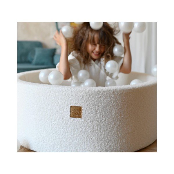 Сив басейн с топки ø 90 cm височина 30 cm – Meowbaby-image-1