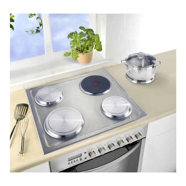 Защитни подложки за печка в комплект 4 бр. от неръждаема стомана 20x20 cm – Wenko-image-3