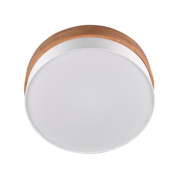 Бяло и естествено осветително тяло за таван с текстилен абажур Seasons – Trio-image-4