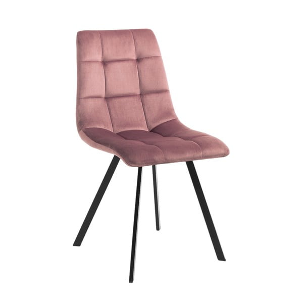 Розови кадифени трапезни столове в комплект от 2 бр. Toffee – Tomasucci