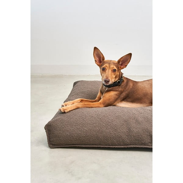 Кафяв матрак за куче от букле 100x75 cm Mondo Chocolate M – MiaCara-image-2