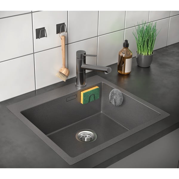 Метална поставка за гъба без пробиване – Metaltex-image-1