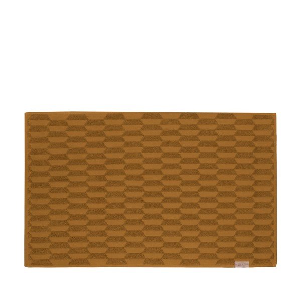 Изтривалка за баня в цвят жълта охра 50x80 cm Geo - Mette Ditmer Denmark